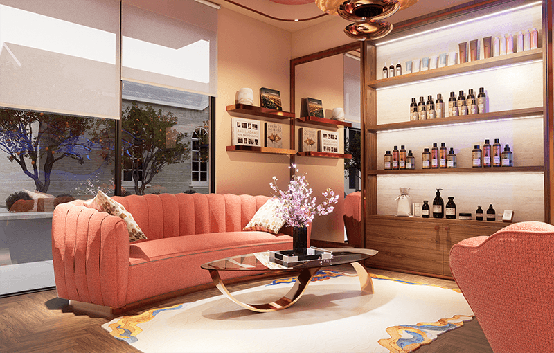 The Village 121 salon interior